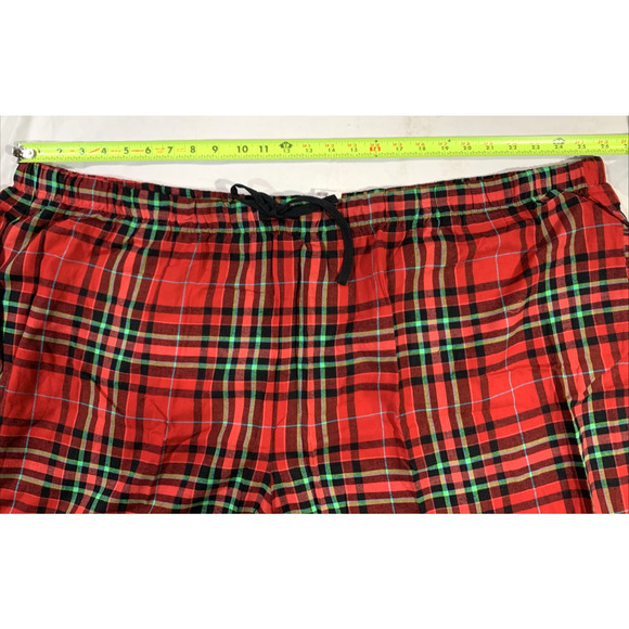 Sleepwear Pajama Set Women's 4X Plaid Red Christmas Holiday Tartan by Wondershop - Picture 12 of 16